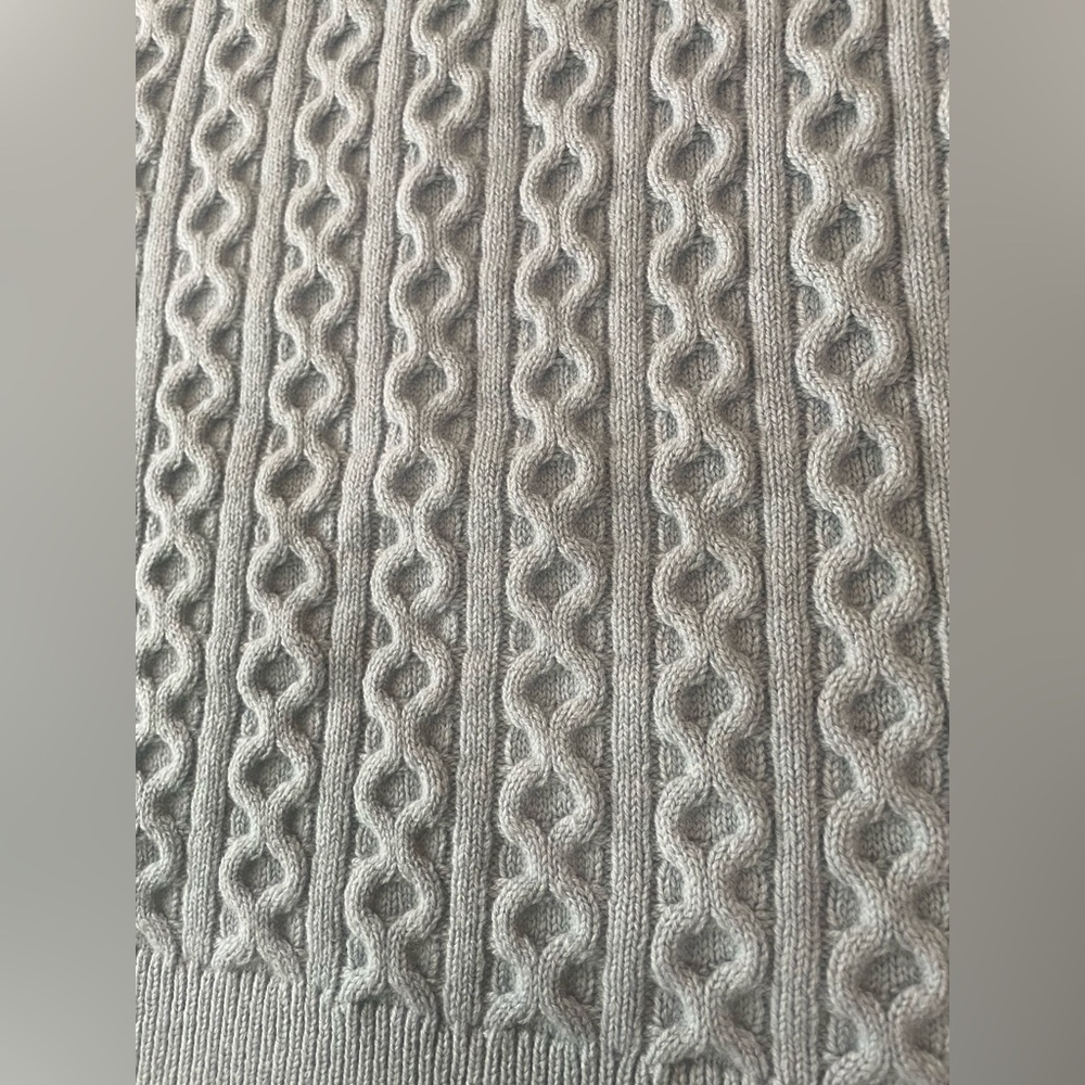 Paige Juliette Cable Wool Blend Sweater Skirt Size Large Mini Preppy Feminine - Picture 3 of 8